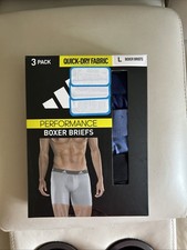 Adidas Men's Performance Underwear L Boxer Brief 3 Pack