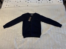 Gucci Kids GG Logo Cardigan   Size 128 Age 8, Navy 