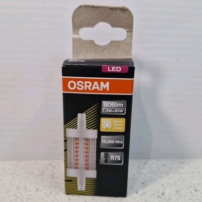 OSRAM 7.3W R7S LED Warm White 78mm 60 watt 2700K 806 lumen Lamp bulb AC45782