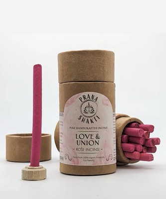 Prana Shakti Incense Rose Solid Sticks Eco Friendly Handcrafted for Adults