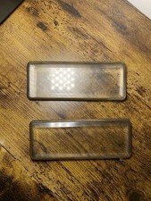 SET OF 2 VTG Antique Royal Typewriter Beveled Glass Panels Parts 6.25