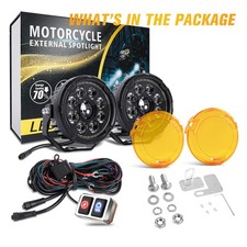 Colight 5" 24000lm LED Driving Lights Work Light Pods Dual DRL Offroad SUV Truck