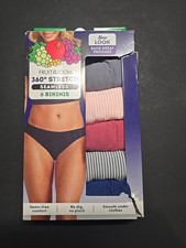 Fruit Of The Loom Womens 6 Pack Seamless Bikini Underwear Size 7 Large