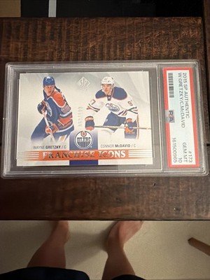 2015-16 SP Authentic Franchise Icons Gretzky/McDavid RC /199 #173 PSA 10