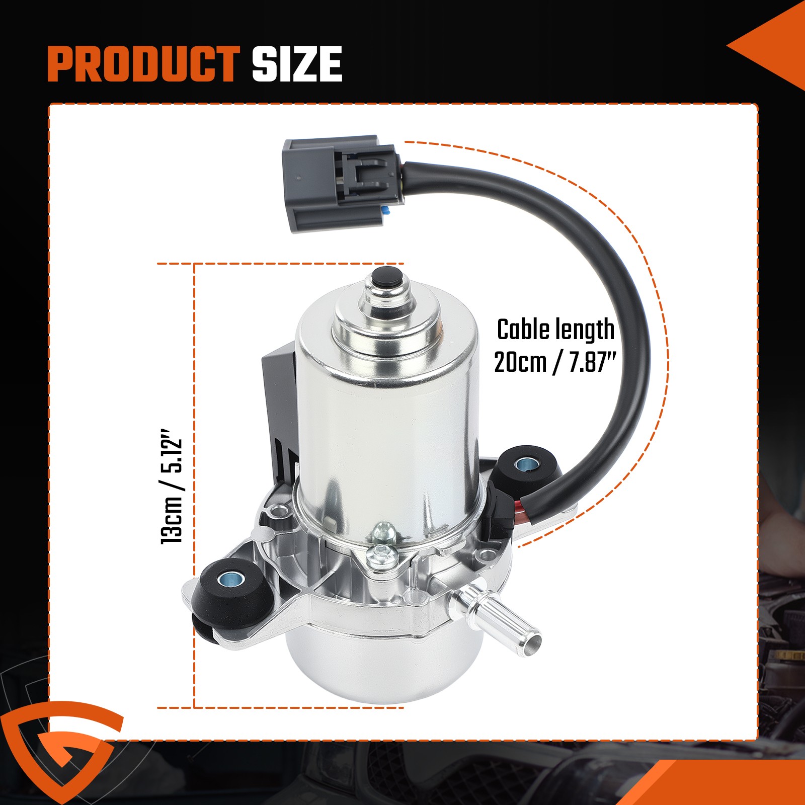 12V 29.5 UP28 Power Brake Booster Auxiliary Electric Vacuum Pump Assembly For GM