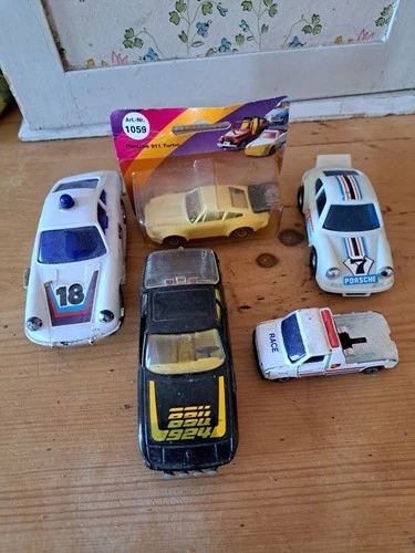 Porsche 911  Job Lot Corgi Matchbox Vintage Porsche tow tuck Police cars