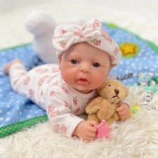 Reborn Baby Doll 7 Inch Girl Silicone Full Body Realistic Mire Dolls Mini