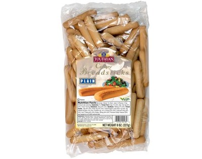 Toufayan: Crispy Bread sticks | Plain | Crunchy and delicious | 227g | 8oz