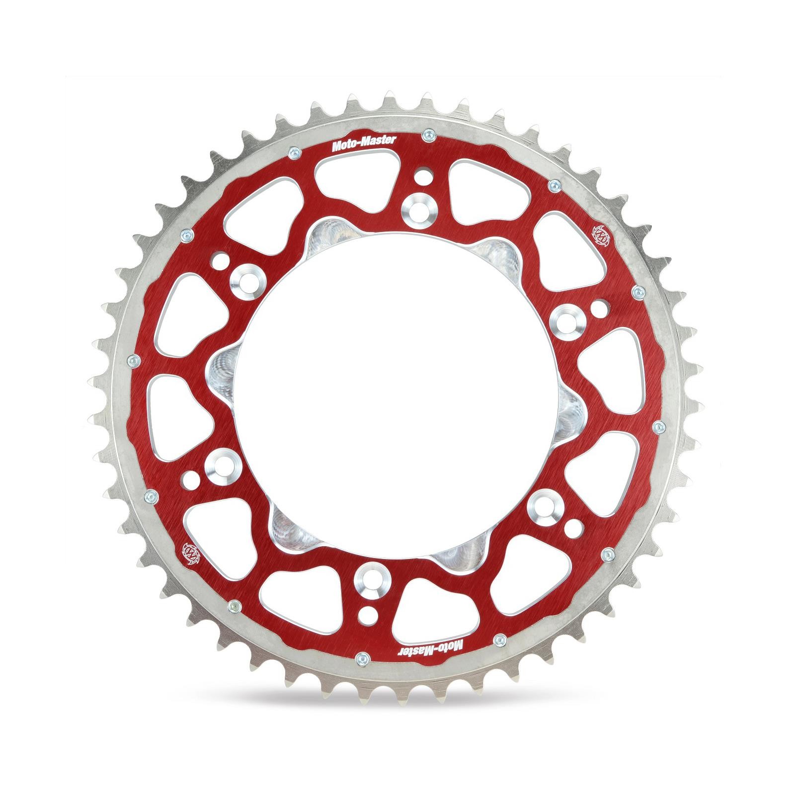 Moto-Master Fusion Dual Ring Rear Sprocket (Red - 520-49T) - Honda