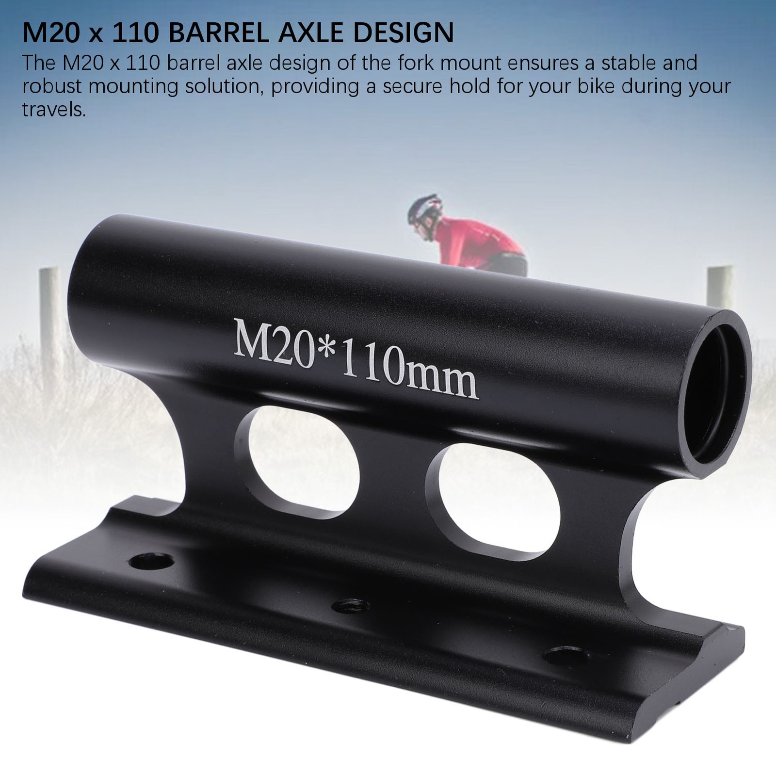 Bike Fork Mount Thru Axle Fork Mount Safe M20 X 110 For Riding