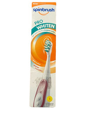 Spinbrush Pro Whiten Battery Powered Dual Action Toothbrush Soft Bristles