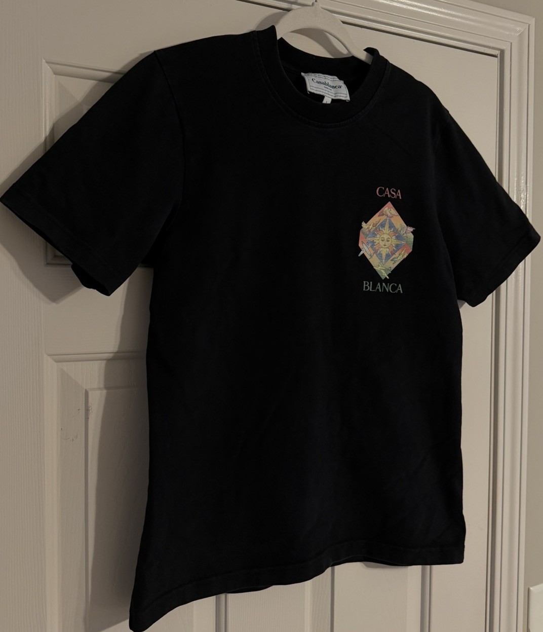 CASABLANCA Casablanca Black Embroidered Logo T-Shirt SIZE S image 3