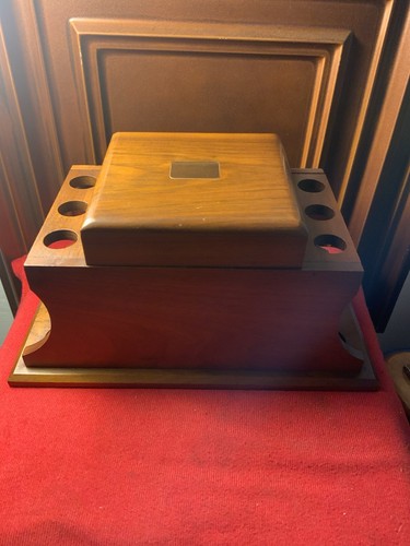 Vintage Decatur Industries “Deco” 6-Day Wooden Pipe Rack/Storage ...