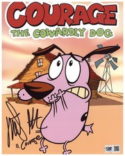 Marty Grabstein Signed 8x10 Photo Courage the Cowardly Dog Auto Zobie COA