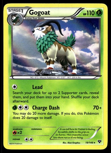 Gogoat Holo Rare XY Base Set 19/146 MP