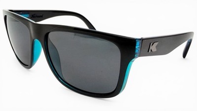 Knockaround Torrey Pines Black Ocean Geode Polarized Lenses Black Blue Frames