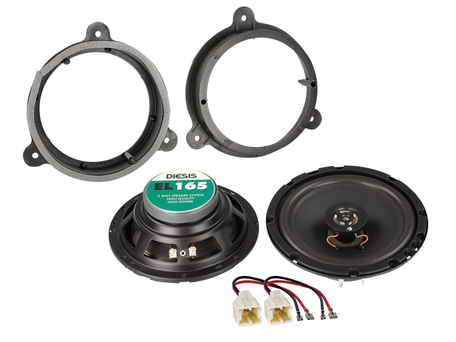 Kit haut-parleurs 13cm coaxiaux auto pour Nissan Opel Renault