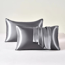 All Sizes, All Colors Satin Pillowcase 2 Pack for Hair Skin Silk Pillow Case