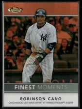 2011 Topps Finest Finest Moments Orange Refractor Robinson Cano #FM3