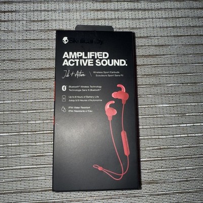 Skullcandy Jib+ Active Wireless Sport Bluetooth In-Ear Earbuds Red