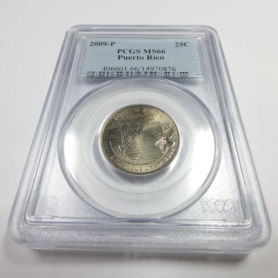 2009 P PCGS MS66 Clad Puerto Rico Washington Quarter 25c US Coin #57389A - Image 2 of 3