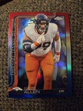 Zach Allen 2025 Topps Chrome Red White And Blue Refractor
