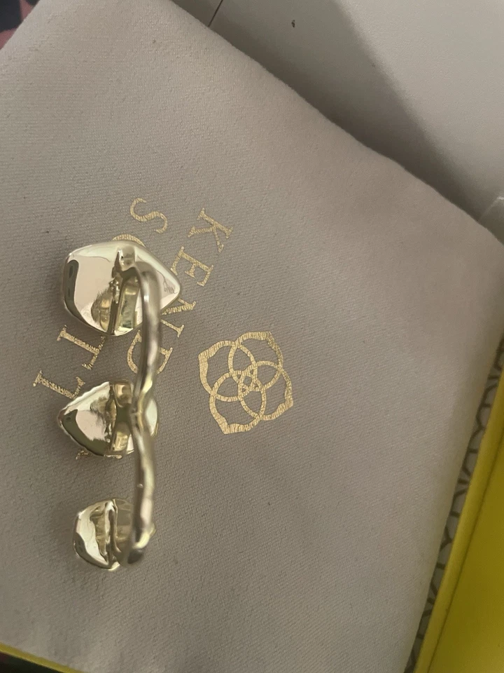 Anillo Doble Kendra Scott Naomi M/L Dorado/Iridiscente Drusy Foto 3 de 3