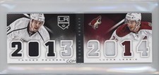 2013-14 Panini Playbook Double Rookie Classbook Lucas Lessio Tanner Pearson 1a3