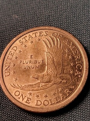 2000-D Sacagawea Dollar Speared Wing Wounded Eagle Very Unique