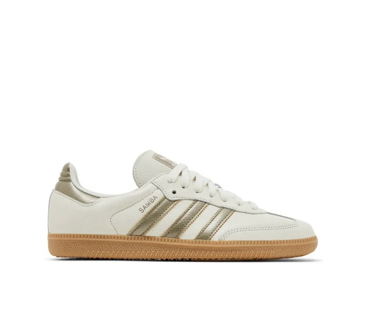 adidas Samba OG Off White Wonder Gold Metallic W Size 5.5 - IG1964