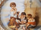 Vintage Schumann Arzberg Germany reticulated porcelain plate "Children at Play". — photo 7