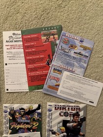 Sega Saturn 3 Game Set Virtua Fighter 2 Virtua Cop Dayton USA Complete CIB