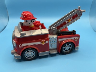 Paw Patrol Marshall Fire Truck w Figure Spin Master Fire Engine Vehicle Toy