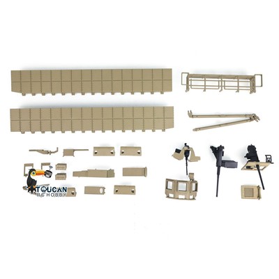 M1A2 Abrams TUSKI RC Panzer Metall Nachrüstteil für Henglong Plastikpanzer