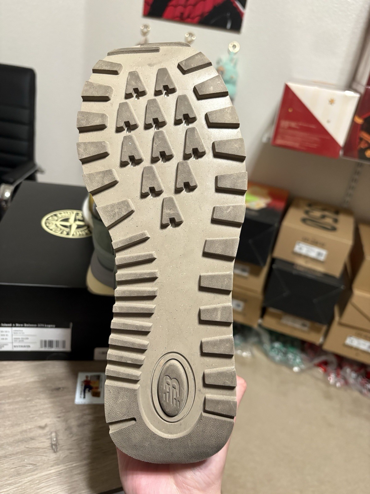 Size 11 - CLEAN New Balance 574 Legacy Stone Island Light Green thumbnail 7