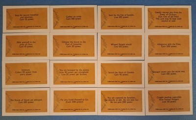 Monopoly Events Cards   Lord of the Rings Edition   You Choose!