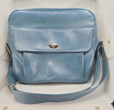VINTAGE SAMSONITE ROYAL TRAVELER MEDALIST BLUE TOTE CARRY ON  SHOULDER BAG