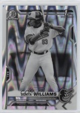 2021 Bowman Draft Chrome Black & White RayWave Refractor Donta' Williams 07rd