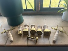 Professional Italian Brass Pasta Tool Set (8pc) Ravioli Stamps Cutters