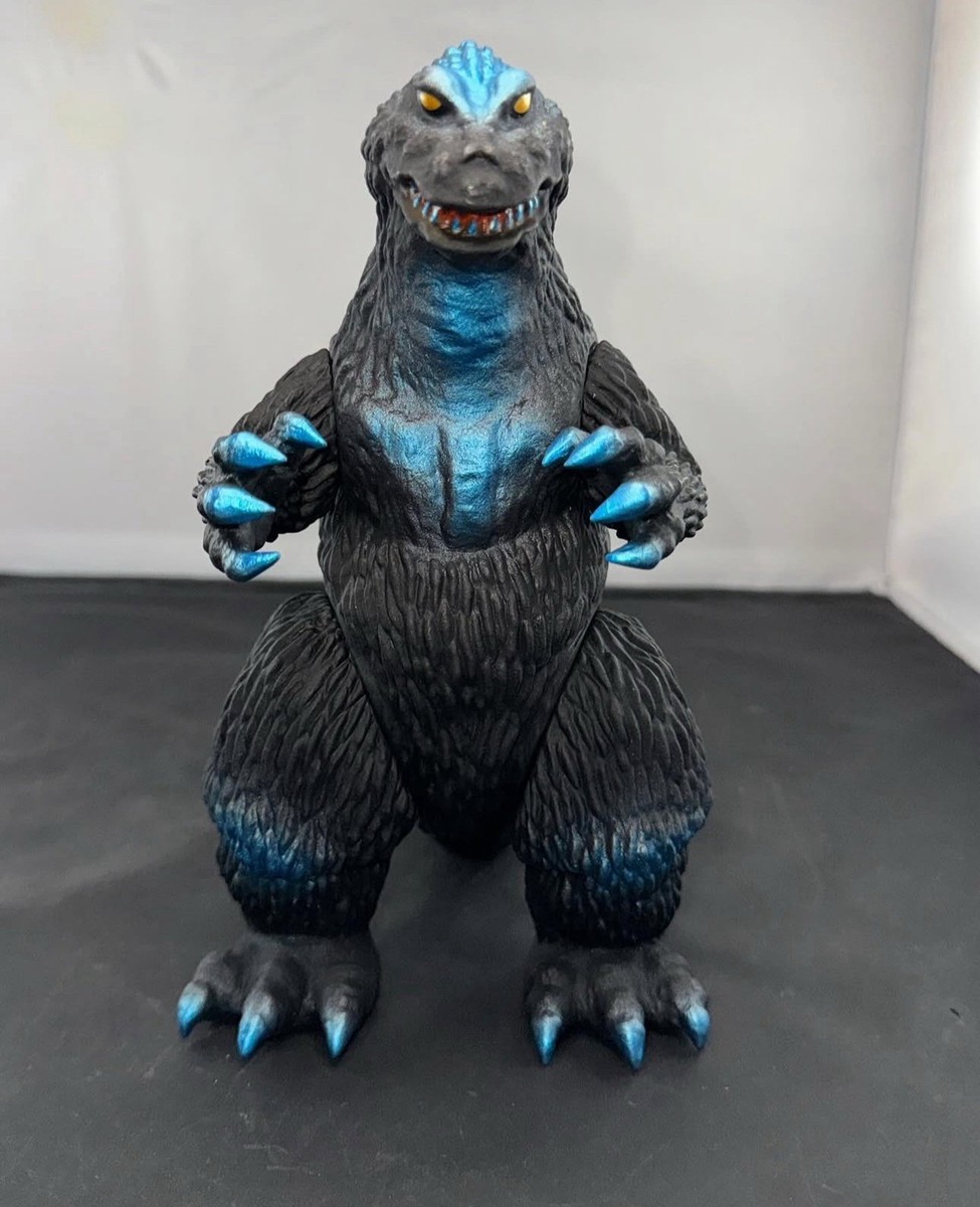 GIGABRAIN 9” GODZILLA 1962 BLACK VINYL BLUE METALLIC SPRAYS RARE
