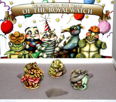 3 pc Harmony Kingdom Royal Watch Millennium Club Kit  Miniatures Box Set Retired