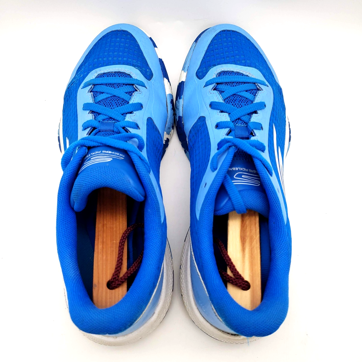 Skechers Viper Court Pro Pickle Ball Shoes Blue White Camo