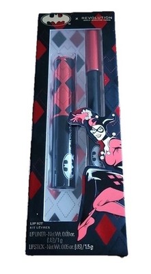 Makeup Revolution DC Comics Harley Quinn Lippenset schwarz & rot Set neu selten