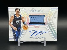 2024-25 Flawless Game Worn Patch JACKSON JR. Auto /25 #SPM-JJG Grizzlies