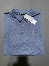 NWT MEN'S TRAVIS MATHEW DESERT PARK POLO, SIZE: XL, COLOR: BLUE NIGHTS M32 