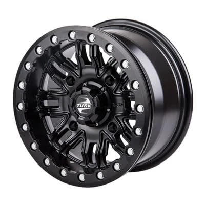 4/156 Tusk Nebo Beadlock Wheel 14x7 5.0 + 2.0 Matte Black For POLARIS DIESEL 455 - Image 2 of 4
