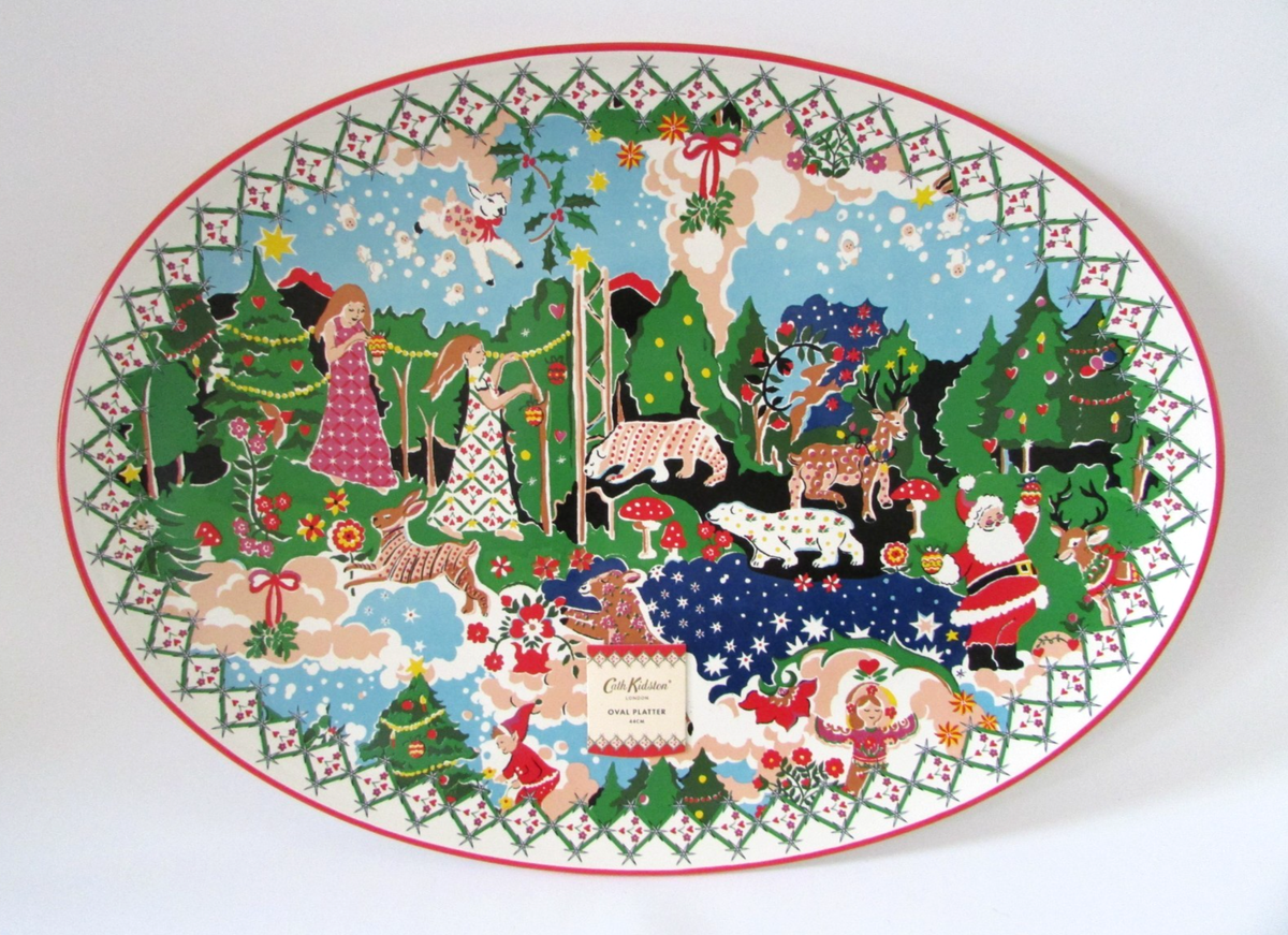Cath Kidston London Oval Christmas Platter 17