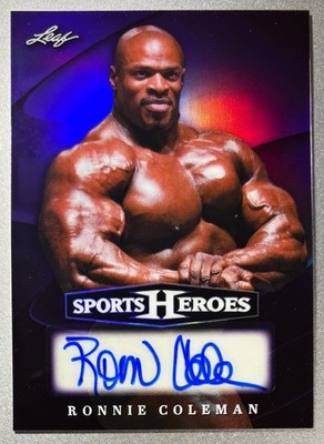 2026 Leaf Sports Heroes Ronnie Coleman Autograph #'d 5/8