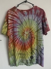 Mens Custom Tie Dye T-Shirt - Size Medium - Multicoloured Wig Wag