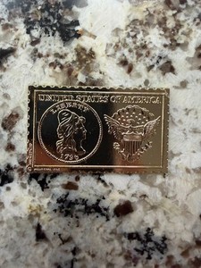 1796 USA DRAPPED NO STARS NUMISTAMP QUARTER EAGLES $2.50 MEDAL MORT REED #1382